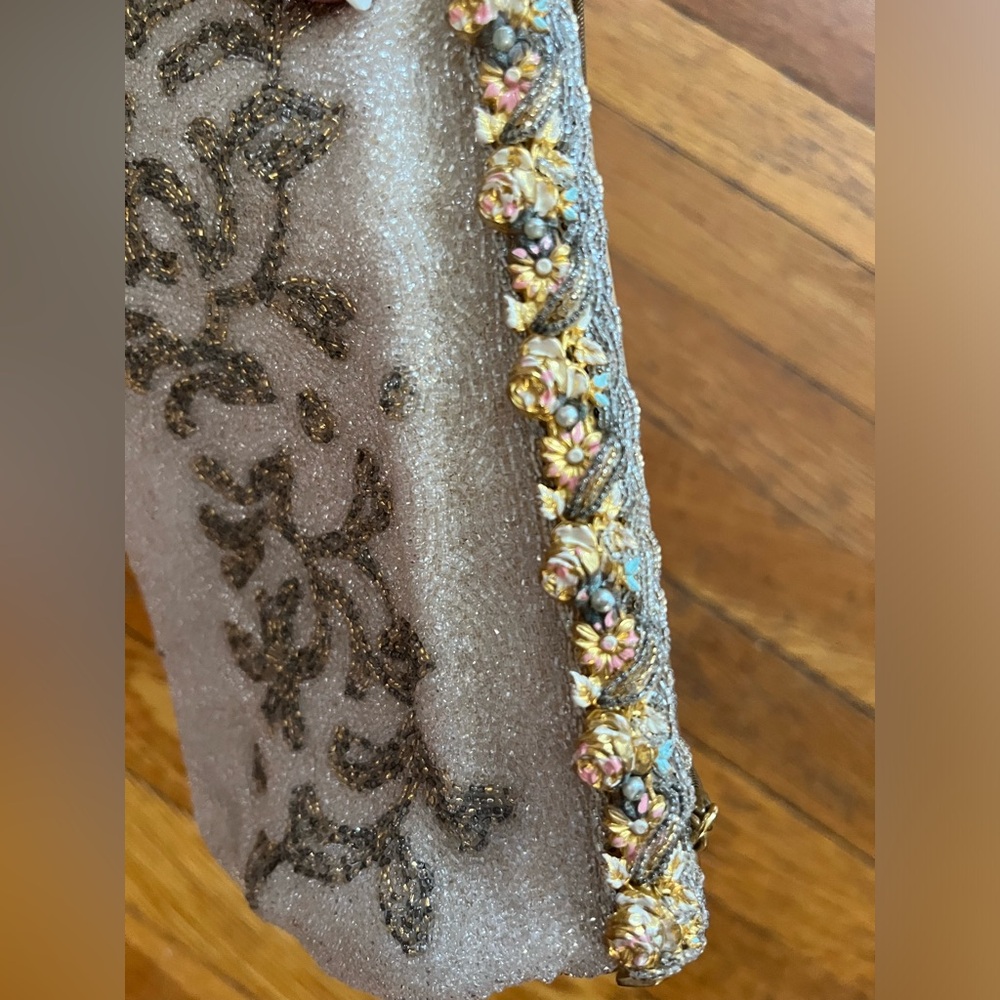 Vintage beaded purse with change purse - Picture 5 of 11